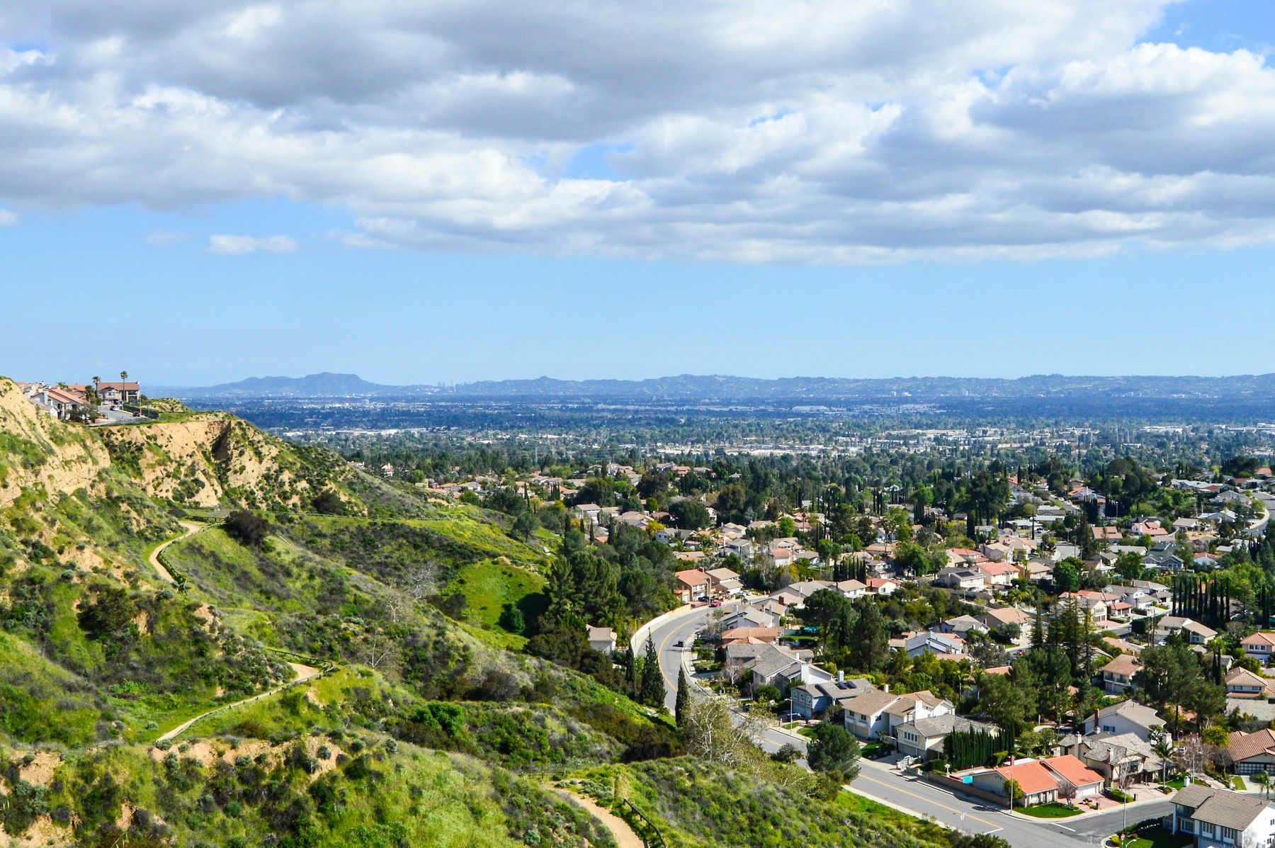 Aerial view of the San Fernando Valley